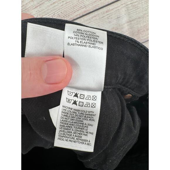 Lucky Brand 410 Athletic Straight Jeans Mens 36x30 Black Dark Wash Denim - Picture 9 of 11